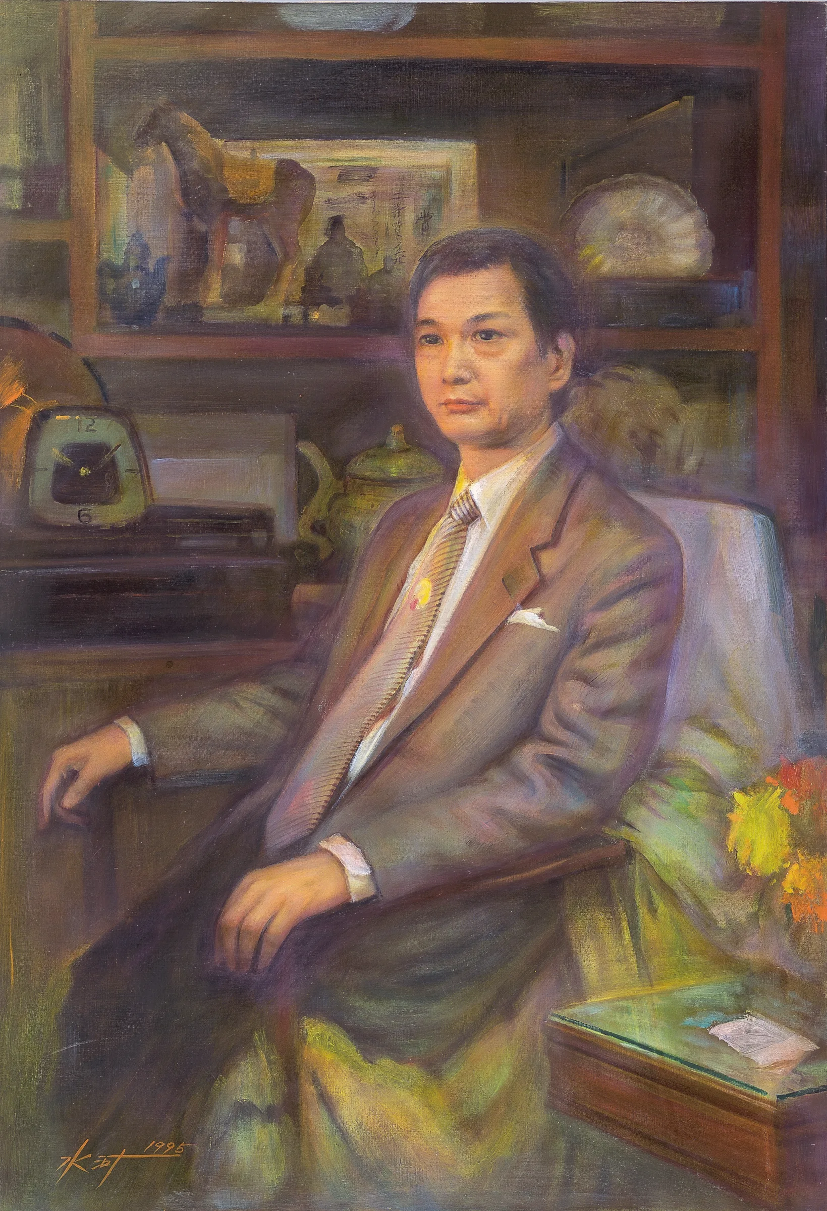 王文芳像
